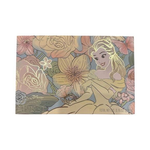 NEW AND SEALED! Disney Belle Floral Eyeshadow Palette - Gold edged- - Picture 1 of 7
